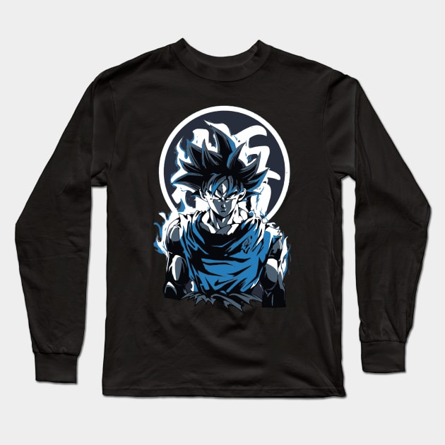 Blue DBZ hero Long Sleeve T-Shirt by el dorado